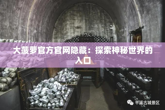 大菠萝官方官网隐藏：探索神秘世界的入口