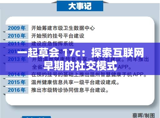 一起草会 17c：探索互联网早期的社交模式