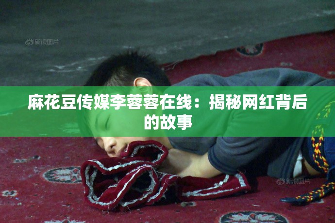 麻花豆传媒李蓉蓉在线：揭秘网红背后的故事