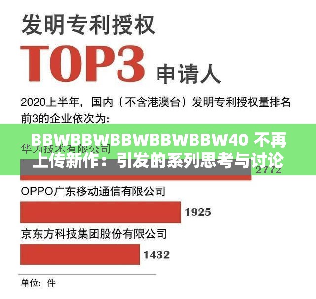 BBWBBWBBWBBWBBW40 不再上传新作：引发的系列思考与讨论