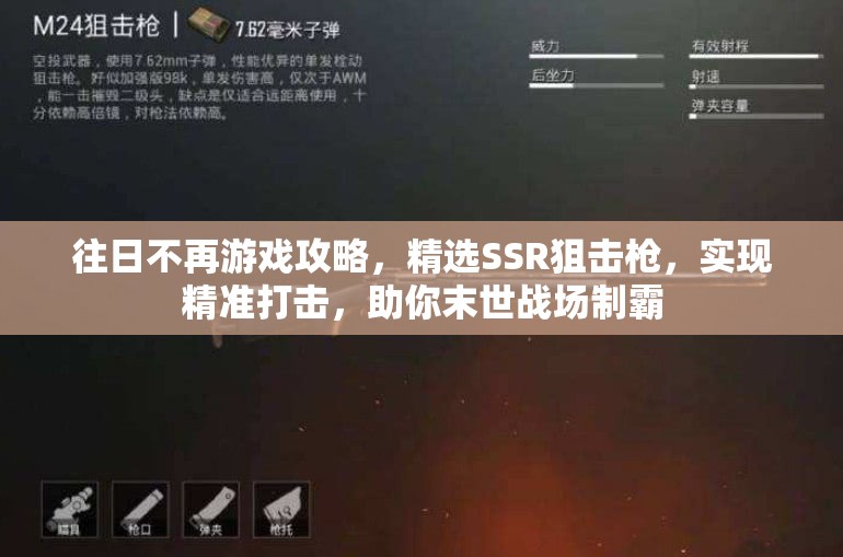 往日不再游戏攻略，精选SSR狙击枪，实现精准打击，助你末世战场制霸