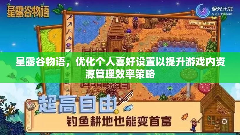 星露谷物语，优化个人喜好设置以提升游戏内资源管理效率策略