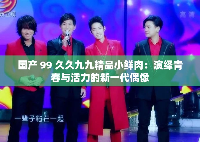 国产 99 久久九九精品小鲜肉：演绎青春与活力的新一代偶像