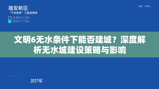 文明6无水条件下能否建城？深度解析无水城建设策略与影响