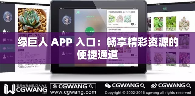 绿巨人 APP 入口：畅享精彩资源的便捷通道