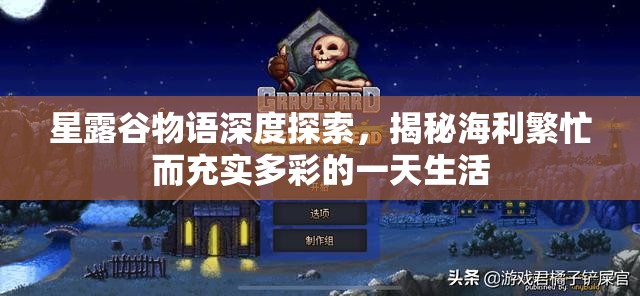 星露谷物语深度探索，揭秘海利繁忙而充实多彩的一天生活
