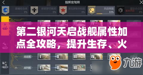 第二银河天启战舰属性加点全攻略，提升生存、火力与战术配合