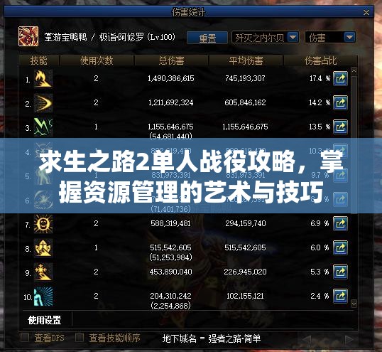 求生之路2单人战役攻略，掌握资源管理的艺术与技巧