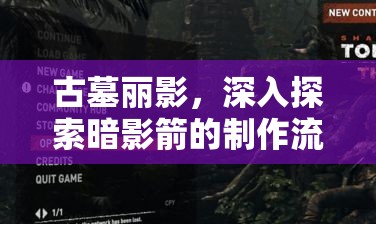 古墓丽影，深入探索暗影箭的制作流程、管理策略及其价值最大化方法