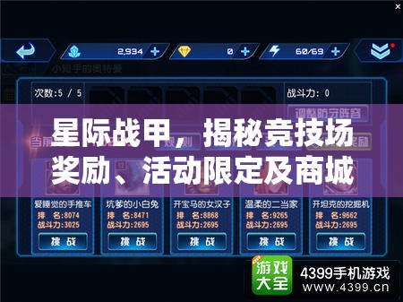 星际战甲，揭秘竞技场奖励、活动限定及商城专属等无法刷出的圣装