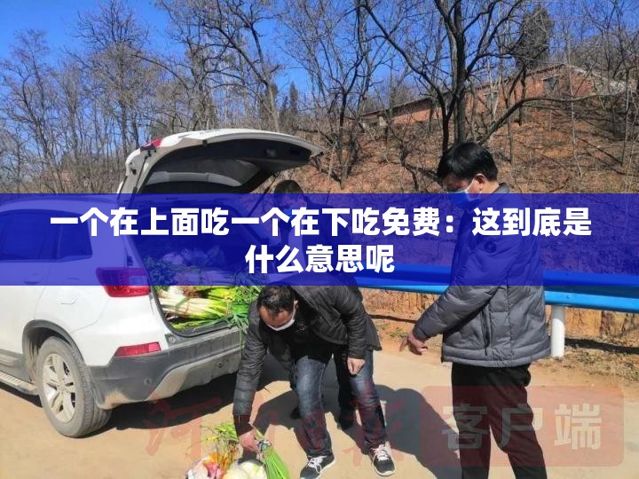 一个在上面吃一个在下吃免费：这到底是什么意思呢