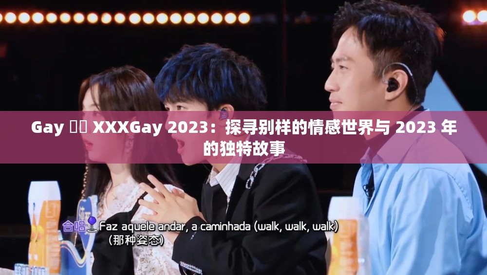 Gay 鈥哫 XXXGay 2023：探寻别样的情感世界与 2023 年的独特故事
