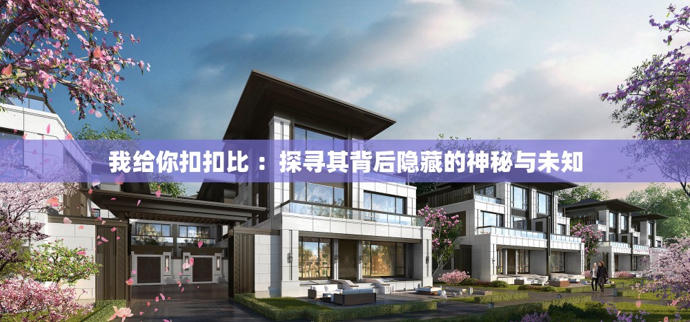 我给你扣扣比 ：探寻其背后隐藏的神秘与未知