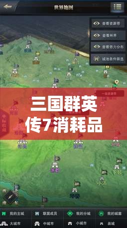 三国群英传7消耗品使用攻略，资源管理技巧、高效利用策略及避免浪费方法