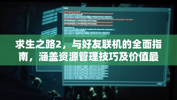 求生之路2，与好友联机的全面指南，涵盖资源管理技巧及价值最大化策略