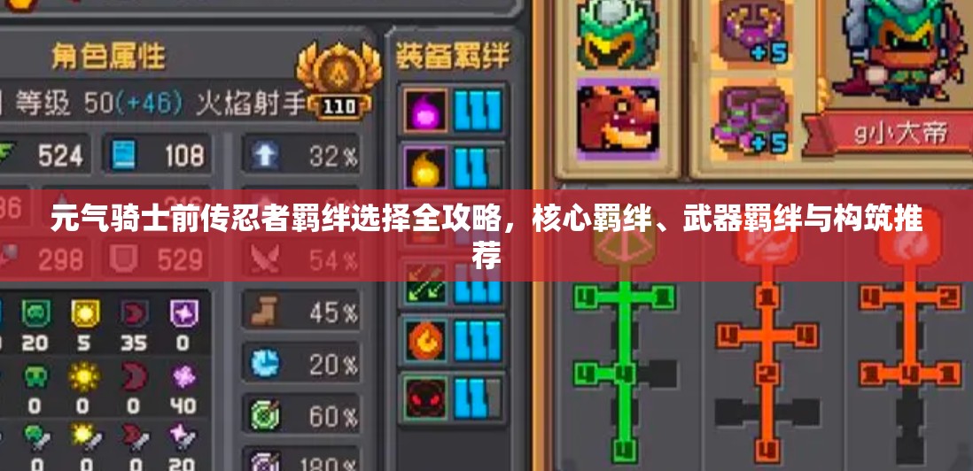 元气骑士前传忍者羁绊选择全攻略，核心羁绊、武器羁绊与构筑推荐