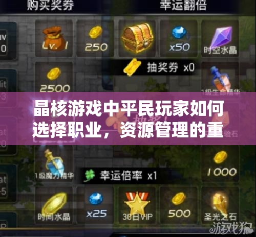 晶核游戏中平民玩家如何选择职业，资源管理的重要性及高效策略