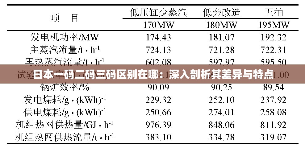 日本一码二码三码区别在哪：深入剖析其差异与特点