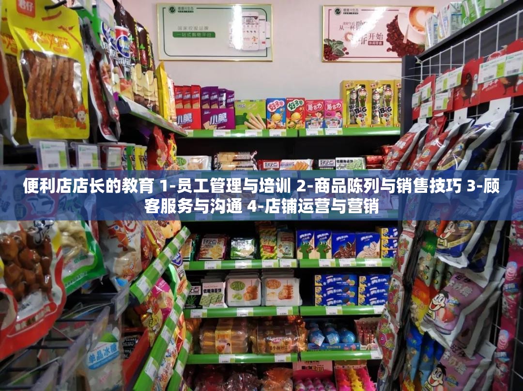 便利店店长的教育 1-员工管理与培训 2-商品陈列与销售技巧 3-顾客服务与沟通 4-店铺运营与营销