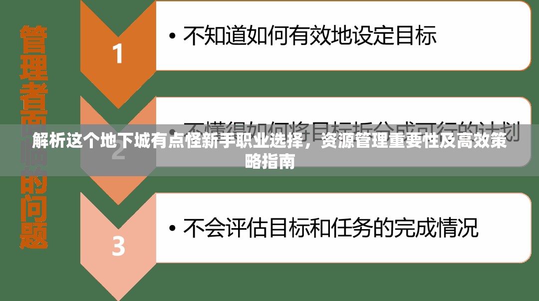 解析这个地下城有点怪新手职业选择，资源管理重要性及高效策略指南