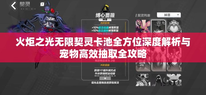 火炬之光无限契灵卡池全方位深度解析与宠物高效抽取全攻略