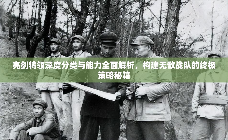 亮剑将领深度分类与能力全面解析，构建无敌战队的终极策略秘籍
