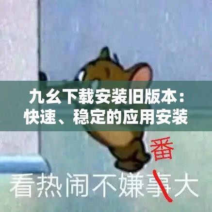 九幺下载安装旧版本：快速、稳定的应用安装渠道