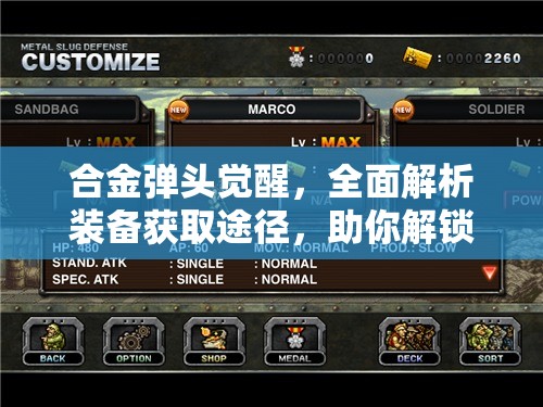 合金弹头觉醒，全面解析装备获取途径，助你解锁并提升战斗潜能