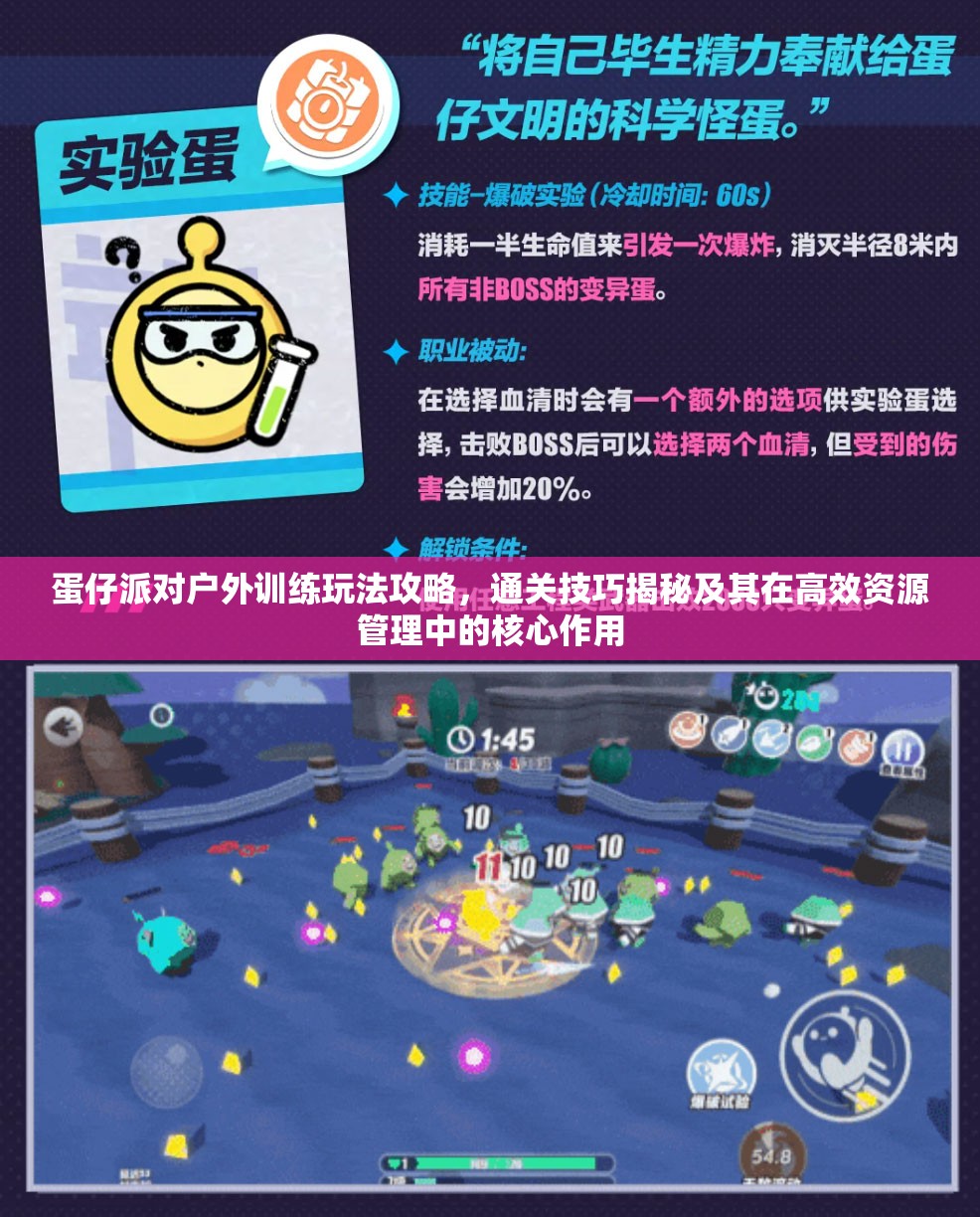 蛋仔派对户外训练玩法攻略，通关技巧揭秘及其在高效资源管理中的核心作用