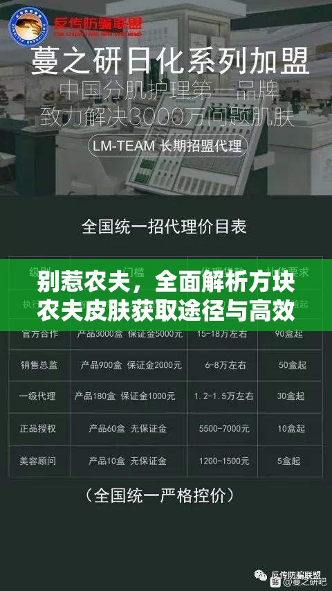 别惹农夫，全面解析方块农夫皮肤获取途径与高效资源管理策略