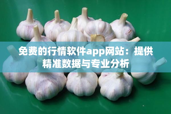 免费的行情软件app网站：提供精准数据与专业分析