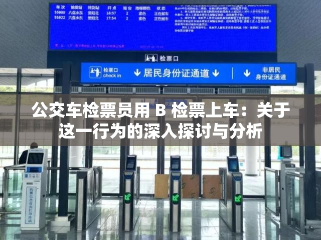 公交车检票员用 B 检票上车：关于这一行为的深入探讨与分析