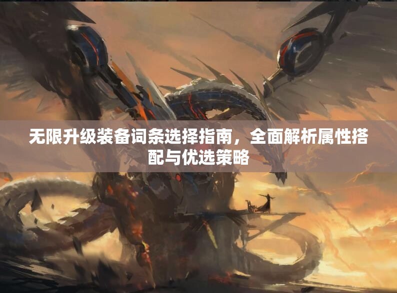 无限升级装备词条选择指南，全面解析属性搭配与优选策略