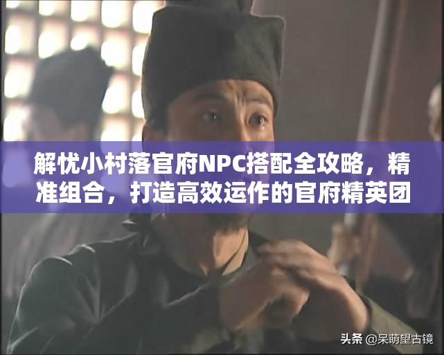 解忧小村落官府NPC搭配全攻略，精准组合，打造高效运作的官府精英团队