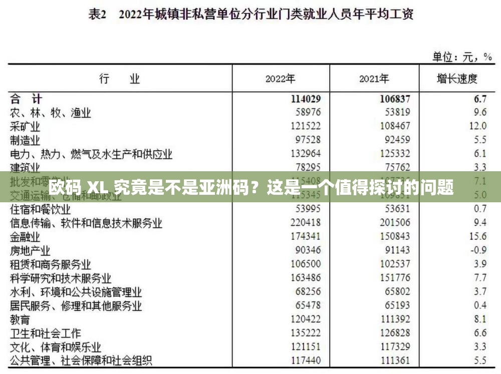 欧码 XL 究竟是不是亚洲码？这是一个值得探讨的问题