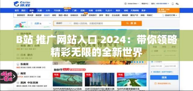 B站 推广网站入口 2024：带你领略精彩无限的全新世界