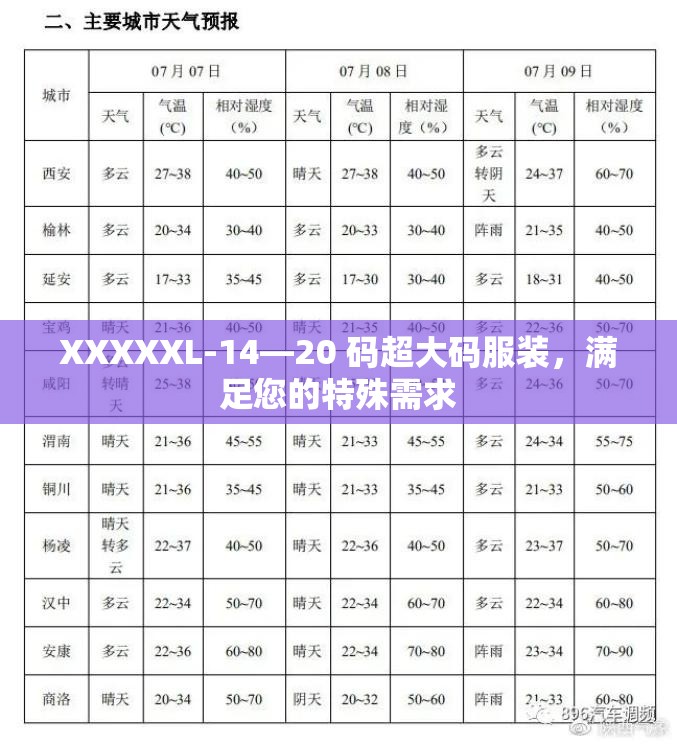 XXXXXL-14—20 码超大码服装，满足您的特殊需求