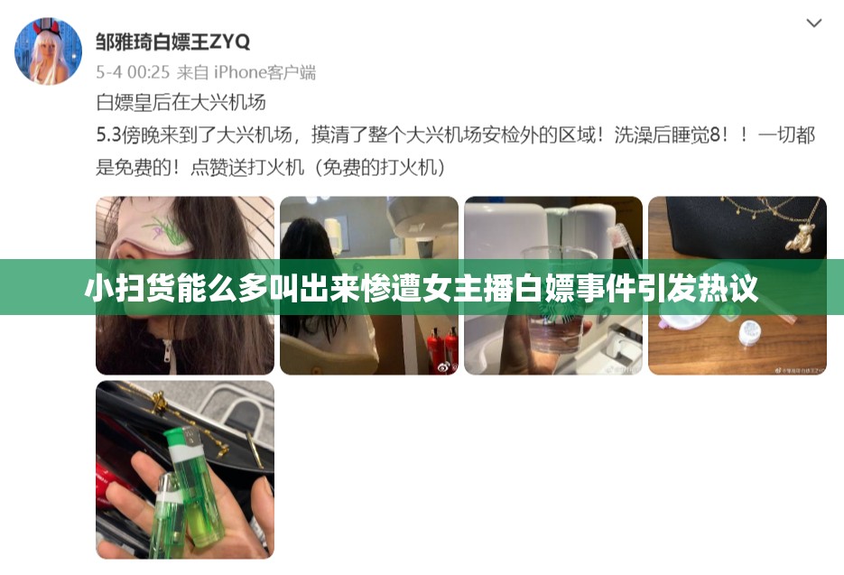 小扫货能么多叫出来惨遭女主播白嫖事件引发热议