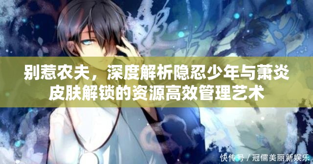 别惹农夫，深度解析隐忍少年与萧炎皮肤解锁的资源高效管理艺术
