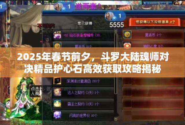 2025年春节前夕，斗罗大陆魂师对决精品护心石高效获取攻略揭秘