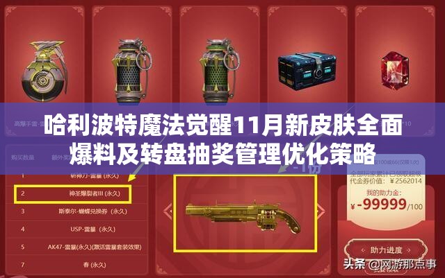 哈利波特魔法觉醒11月新皮肤全面爆料及转盘抽奖管理优化策略