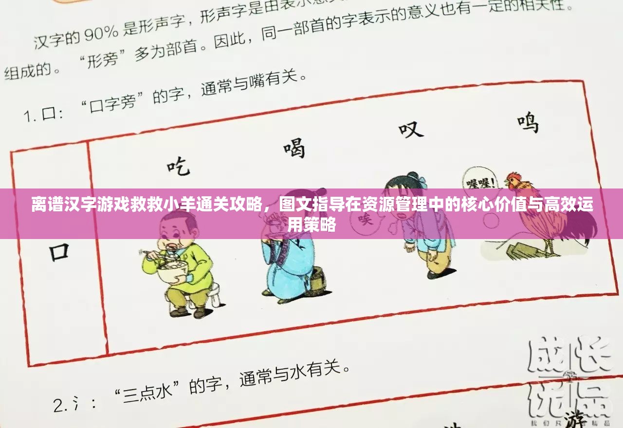 离谱汉字游戏救救小羊通关攻略，图文指导在资源管理中的核心价值与高效运用策略