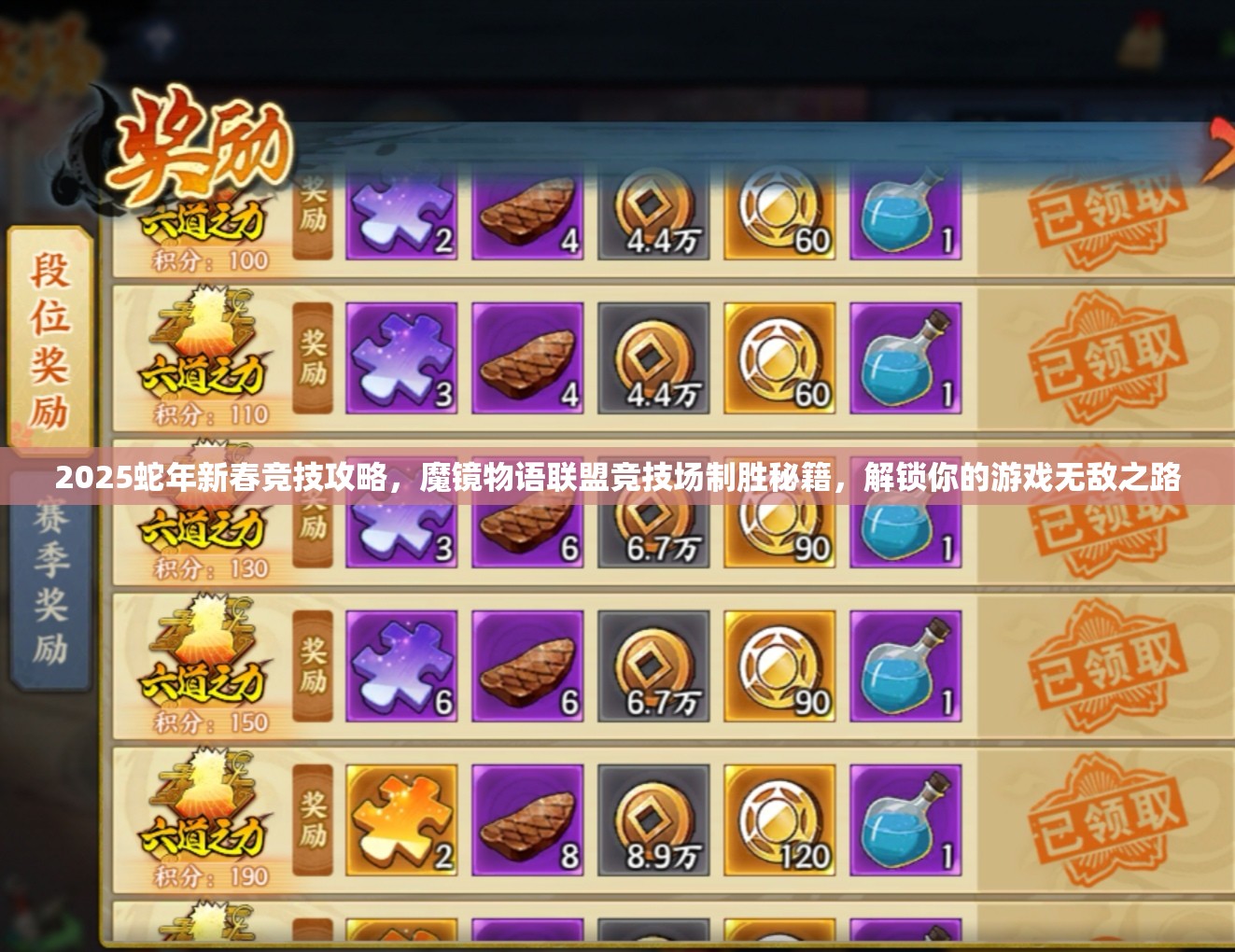 2025蛇年新春竞技攻略，魔镜物语联盟竞技场制胜秘籍，解锁你的游戏无敌之路