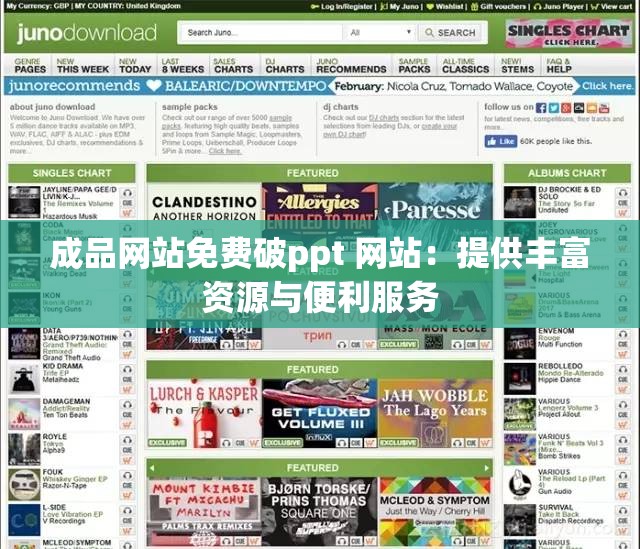成品网站免费破ppt 网站：提供丰富资源与便利服务