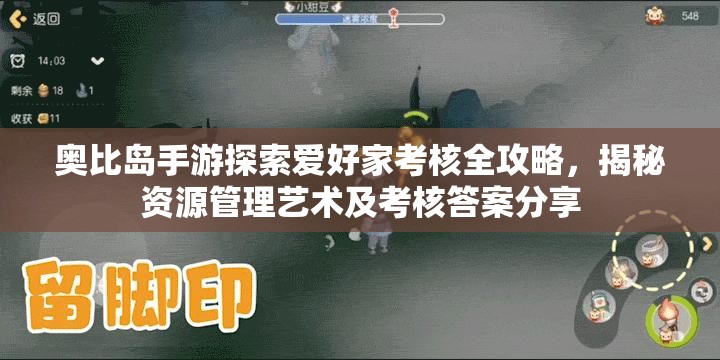 奥比岛手游探索爱好家考核全攻略，揭秘资源管理艺术及考核答案分享
