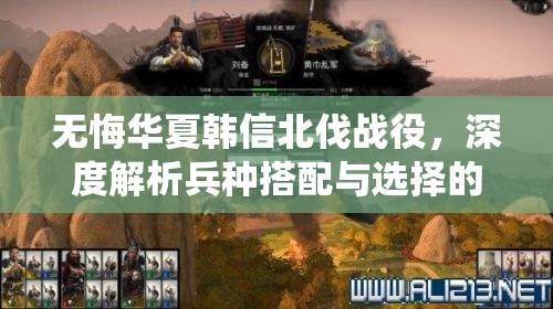 无悔华夏韩信北伐战役，深度解析兵种搭配与选择的战略艺术