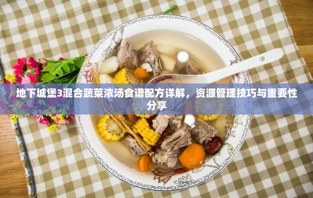 地下城堡3混合蔬菜浓汤食谱配方详解，资源管理技巧与重要性分享