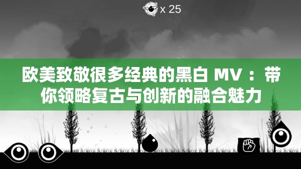欧美致敬很多经典的黑白 MV ：带你领略复古与创新的融合魅力